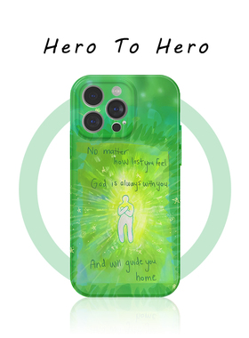 能量爆发 适用苹果手机壳17promax磁吸iPhone17新款治愈16小众艺术15设计感14小众高级感13不撞款手机壳绿色