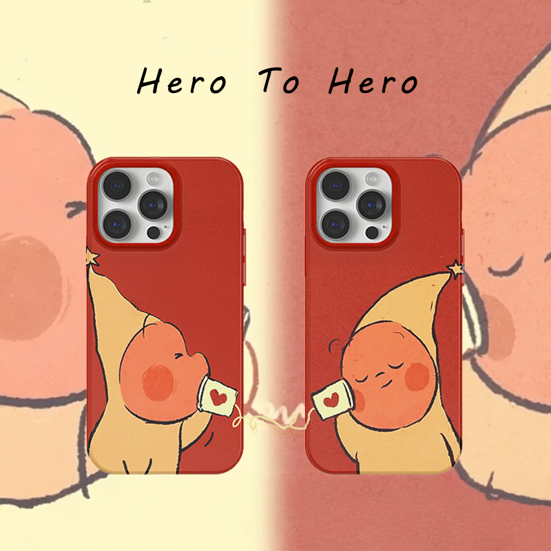 星动情侣星星人适用苹果17promax手机壳磁吸iPhone16小众高级15简约插画14情侣可爱13华为oppo小米手机壳防摔