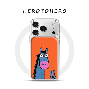 涂鸦小马适用苹果滴胶手机壳17promax磁吸iPhone16新款马年15趣味搞怪14可爱高级13小众不撞款12手机壳巨好看