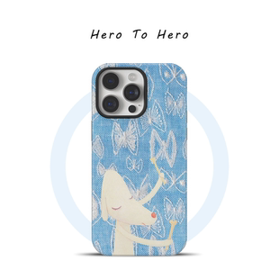 皆川明奈良美智 适用苹果17promax手机壳磁吸iPhone16新款原创15可爱搞怪14小众高级13华为小米15手机壳插画