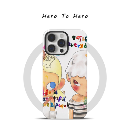 HIRONO小野和Zsiga适用苹果16promax手机磁吸iPhone15情侣14小众高级感13/12插画华为vivo小米手机壳全包好看