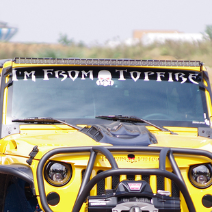 牧马人JL车贴JK顶火车贴bj40前挡猛禽F150前挡玻璃贴汽车装饰贴纸