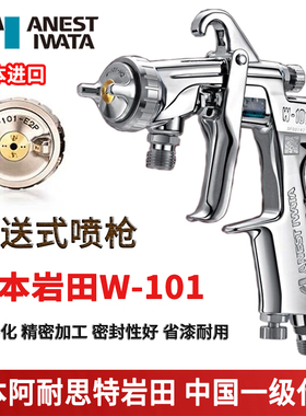 进口日本岩田W-101-082P/102P/132P/152P/E2P喷枪压送式喷漆枪