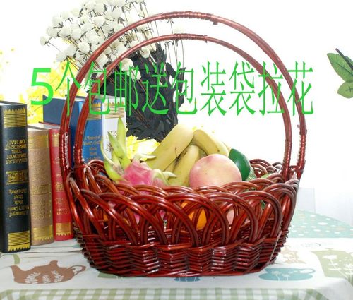 水果篮藤编鸡蛋野餐礼品批量