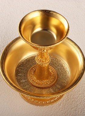 金银佛堂护法杯供水杯家居用品