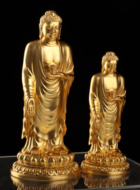 阿弥陀佛纯银纯银镀金东林大佛