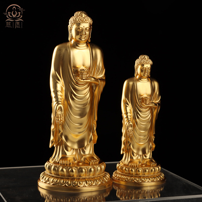 阿弥陀佛纯银纯银镀金东林大佛