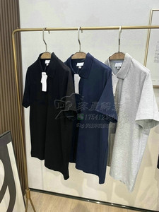 L24夏季小鱼刺绣纯色短袖polo衫男士商务休闲纯色翻领T恤半袖夏款