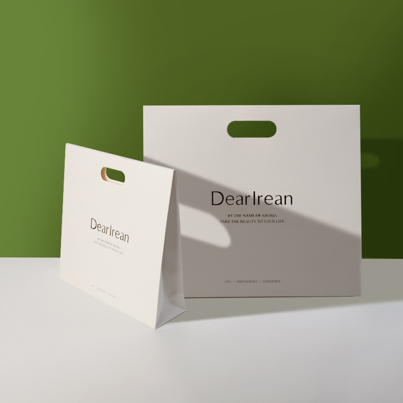 手提袋纸袋定制新品logo生日婚礼包装纸袋豪华个性粉色白色小礼品