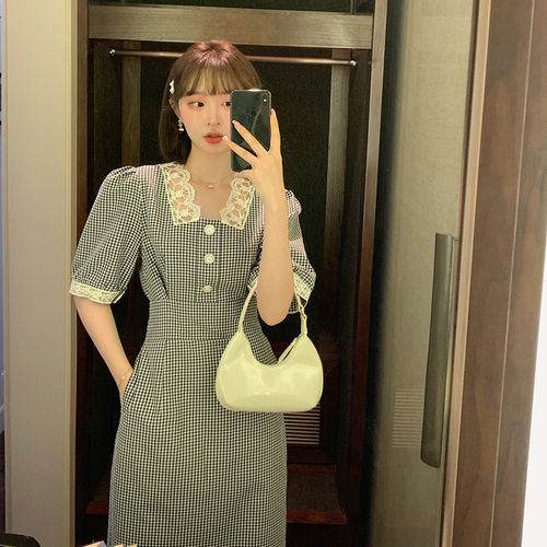 【直播专享闪降】【蚂蚁腰连衣裙】V领长裙女夏韩版高腰