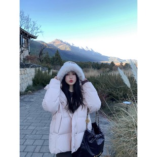 lazy chic温泉羽绒 新国标90白鸭绒|4大锁绒科技 宽松休闲羽绒服