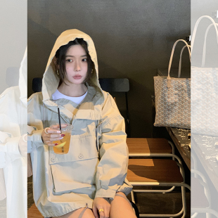 收腰外套 高支纯棉宽松套头 轻徒步计划 周末去春游吧