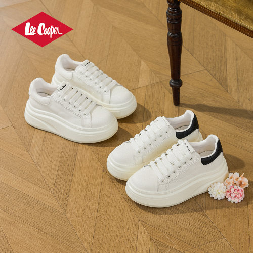 LeeCooper官方正品女鞋小白鞋