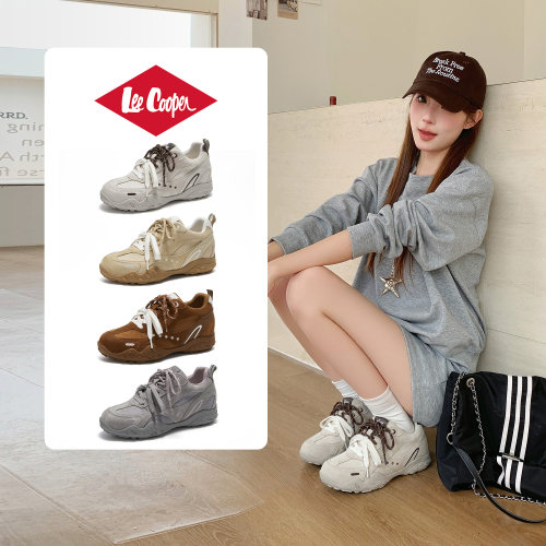 LeeCooper官方正品女鞋阿甘鞋女