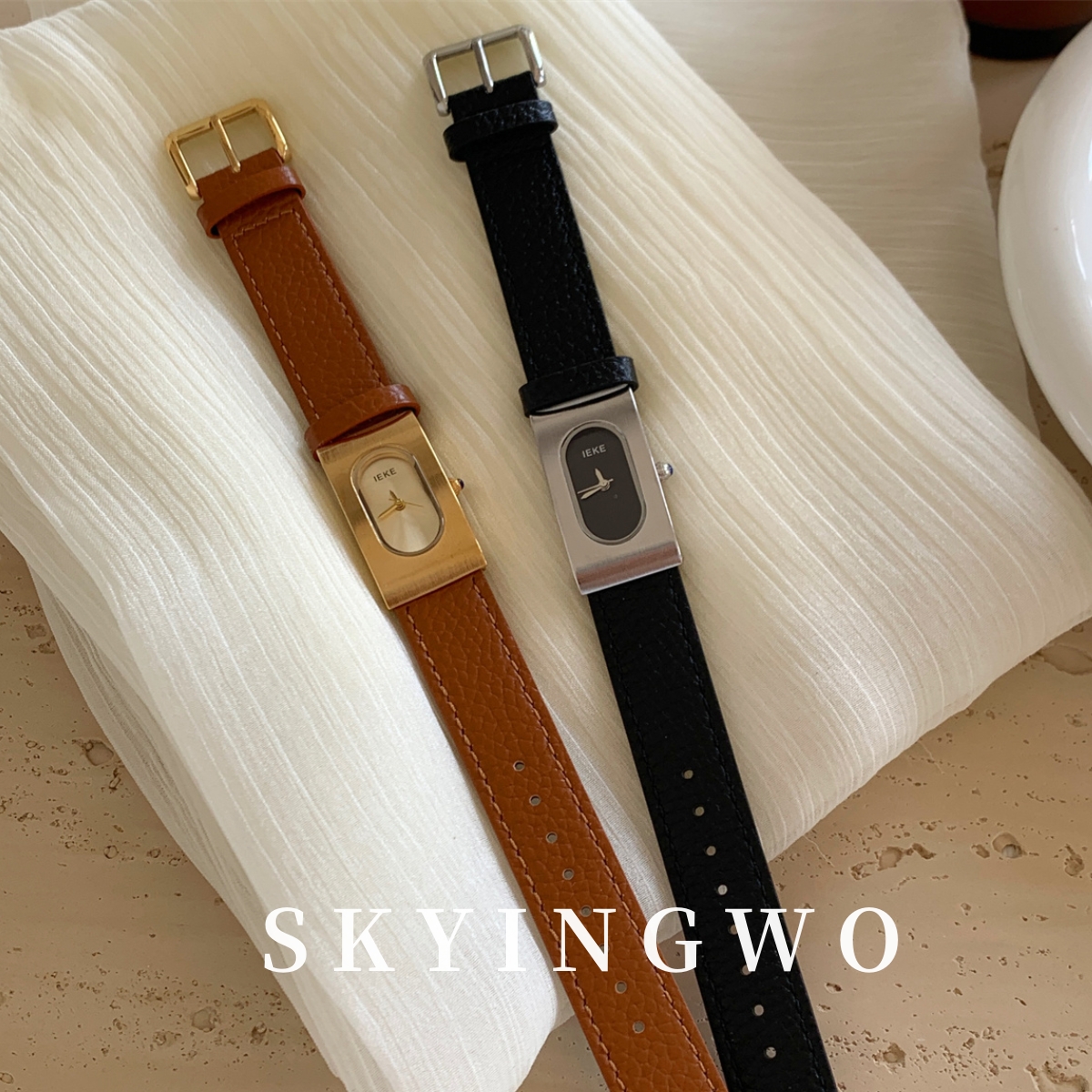 sky轻奢小众女款职场手表石英表