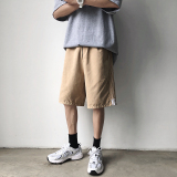 K709-P20夏季宽松大码侧边条纹短裤男港风休闲运动五分裤，男装休闲裤，电商B369（原A024）