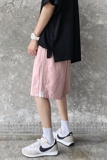 K709-P20夏季特价大码宽松侧边三条杠运动短裤男港风休闲五分裤，男装休闲裤，电商B369（原A024）
