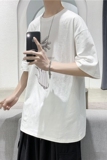 T102短句夏季男士个性印花短袖宽松休闲半袖T恤打底衫，男装T恤，电商B369（原A024）