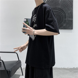 T102    短句 夏季新款印花纯棉短袖男士潮流半袖t恤图片