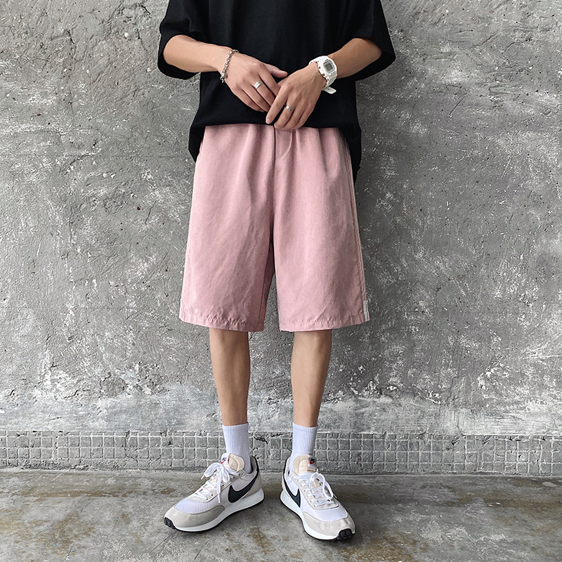 K709-P20夏季特价大码宽松侧边三条杠运动短裤男港风休闲五分裤,男装休闲裤,电商B369（原A024）