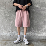 K709-P20夏季特价大码宽松侧边三条杠运动短裤男港风休闲五分裤，男装休闲裤，电商B369（原A024）