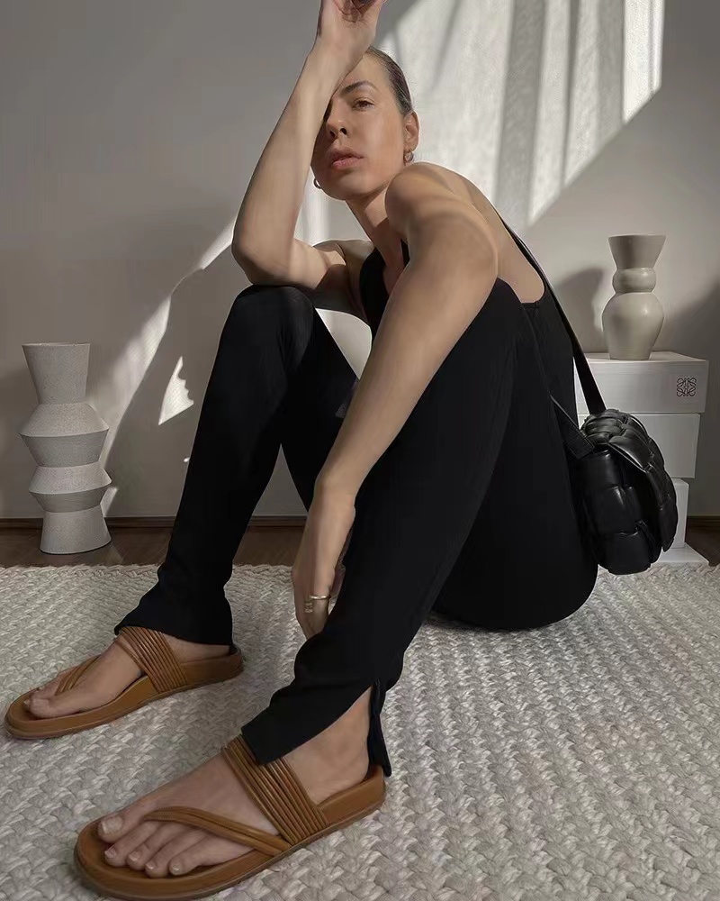 Silian心选｜科技弹力面料拉链开叉打底裤紧身裤小脚裤