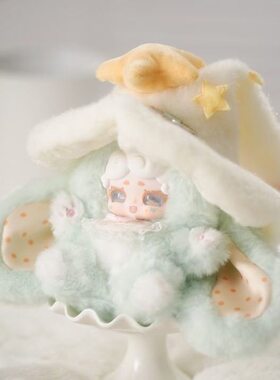正版晚安小兔魔女来信绒绒冰毛绒盲盒模型背包挂摆件女生日礼物