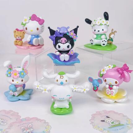 正版TOPTOY三丽鸥家族花意盲盒潮玩模型可爱公仔礼物可爱摆件