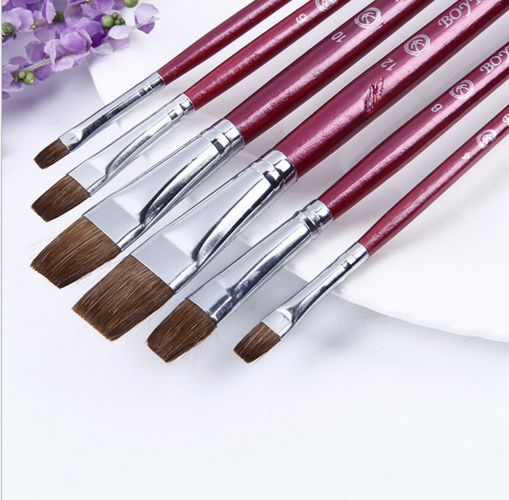Factory outlets 6 suit Boutique Horsehair Gouache paint brush wholesale Fine Arts paint brush Brush Pen Painting brushin the Electronic Dictionary/Electronic paper book/Stationery , Painting tools/Painted wood/Calligraphy Supplies , Gouache/Watercolor/Canvas special pen  category - from Buy2taobao.com to provide professional Taobao agent buy service