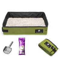 Пакет 17-й широкий обычный зеленый + кошачья лопата для мусора + мешок для мусора для кошек (7 штук)