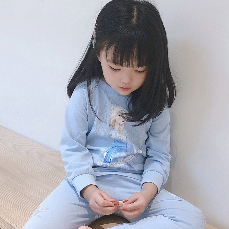 爱莎公主儿童秋衣秋裤套装