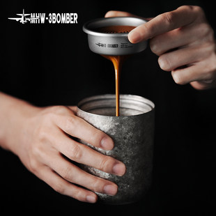 MHW轰炸机纯钛粉碗 咖啡精密粉碗58mm意式咖啡机萃取配件VST辣妈