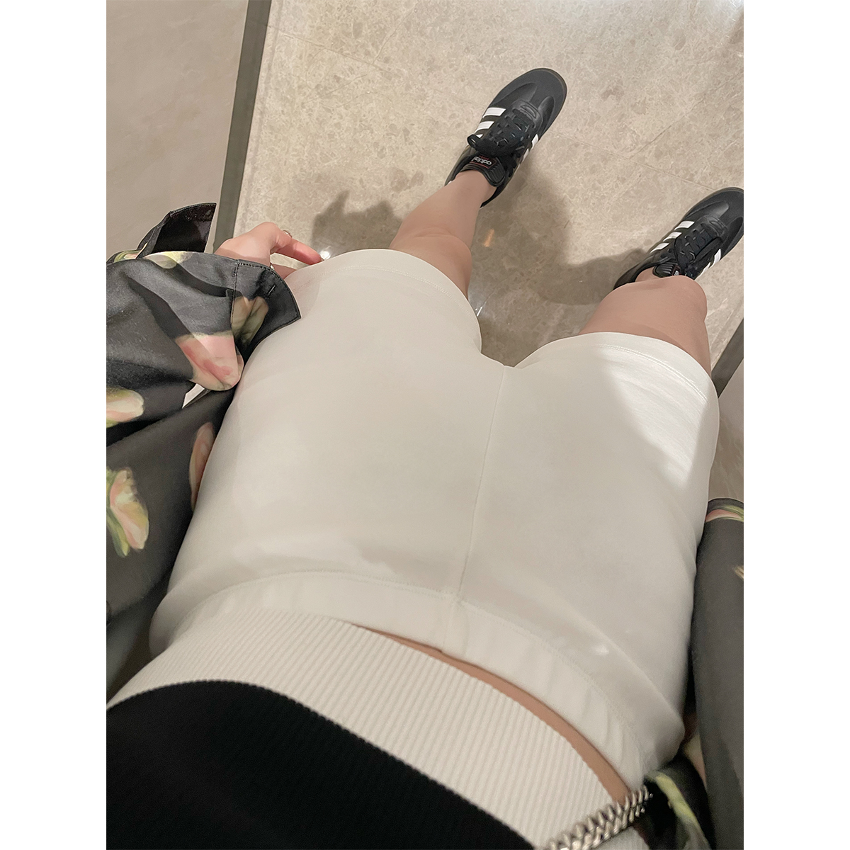 弹力松紧高腰防走光打底安全裤
