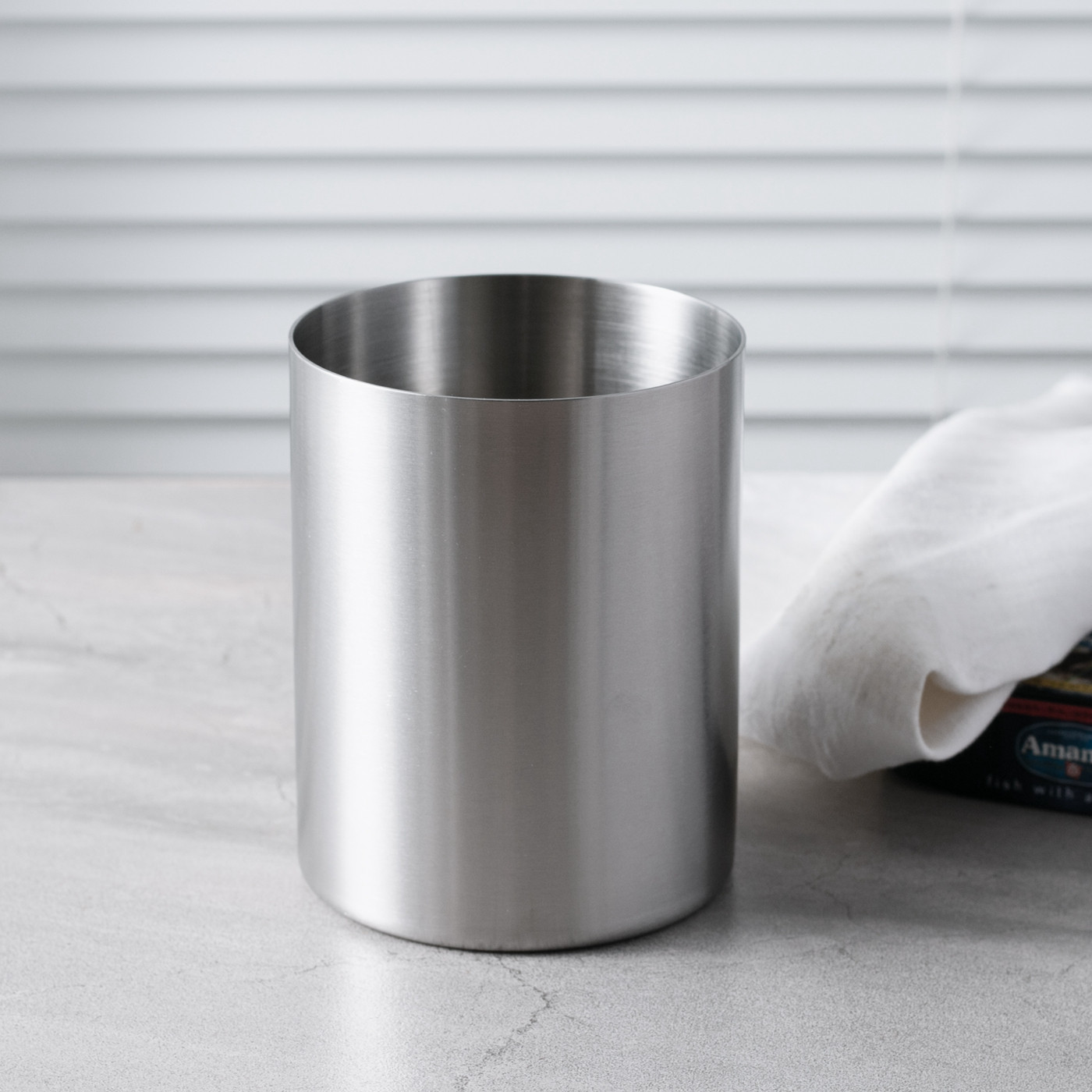 【侘寂风】食品级18-10不锈钢收纳筒筷子筒筷子笼笔筒桌面垃圾桶,餐饮具,筷子架,淘宝优惠券,粉丝福利购,淘宝优惠卷