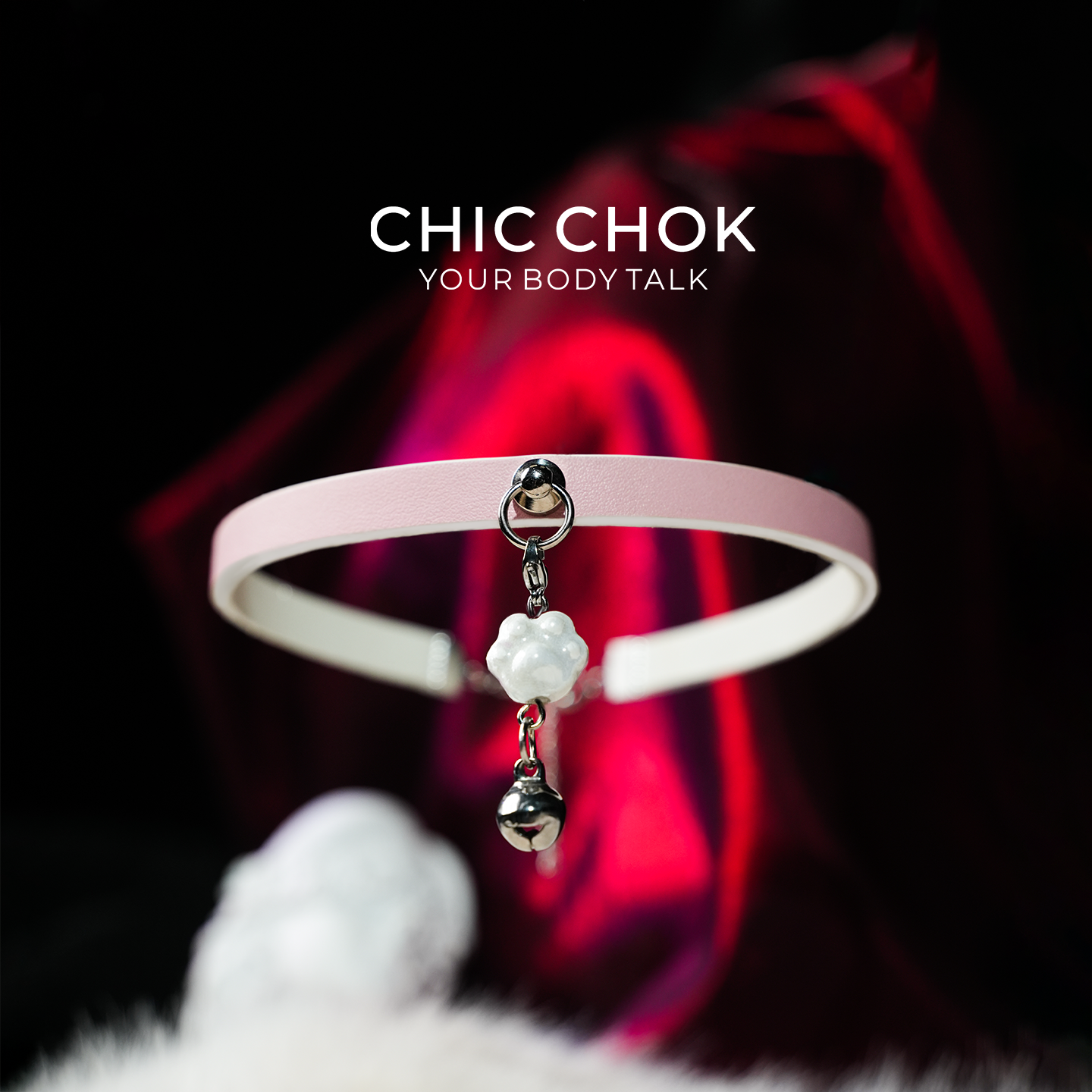 CHICCHOK粉雾铃音项圈项链