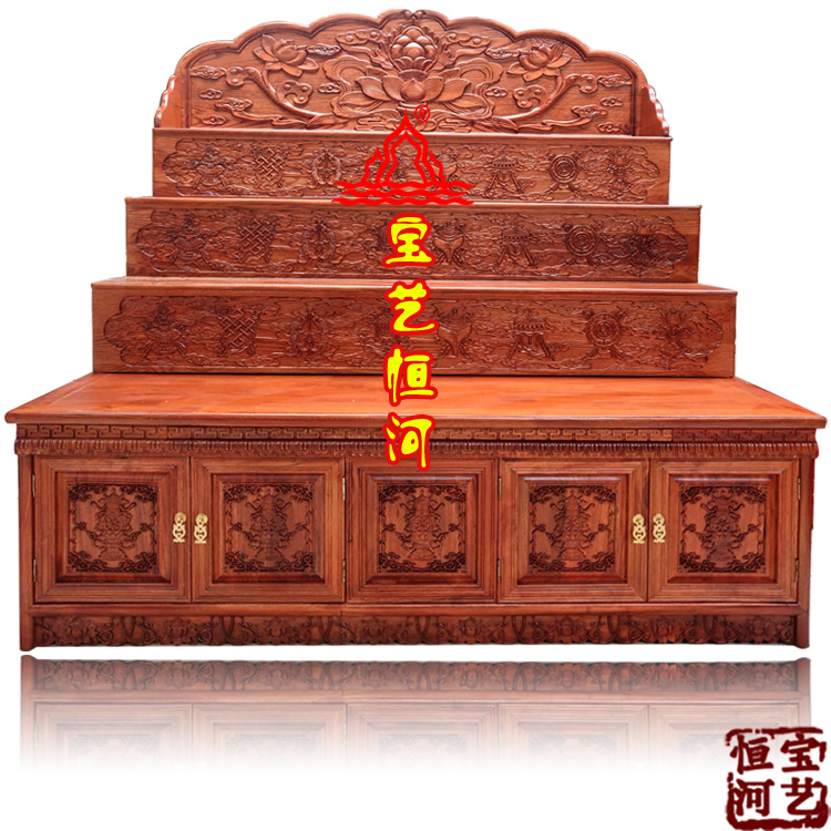 藏式佛龛宝艺恒河三层佛台