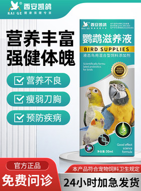 鹦鹉鸟专用药凯鸽滋养液牡丹玄凤鸟类保健刀胸营养不良调理备用品