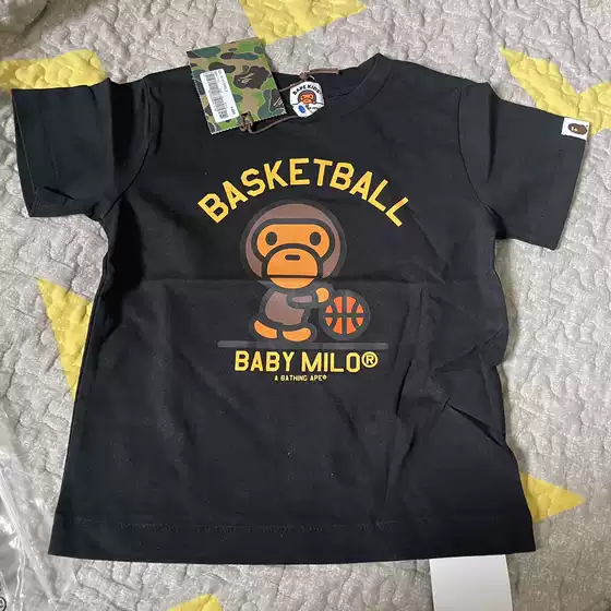 Shanghai Special Offer Children's Clothing Bape Kids Basketball Short-Sleeve Tee
