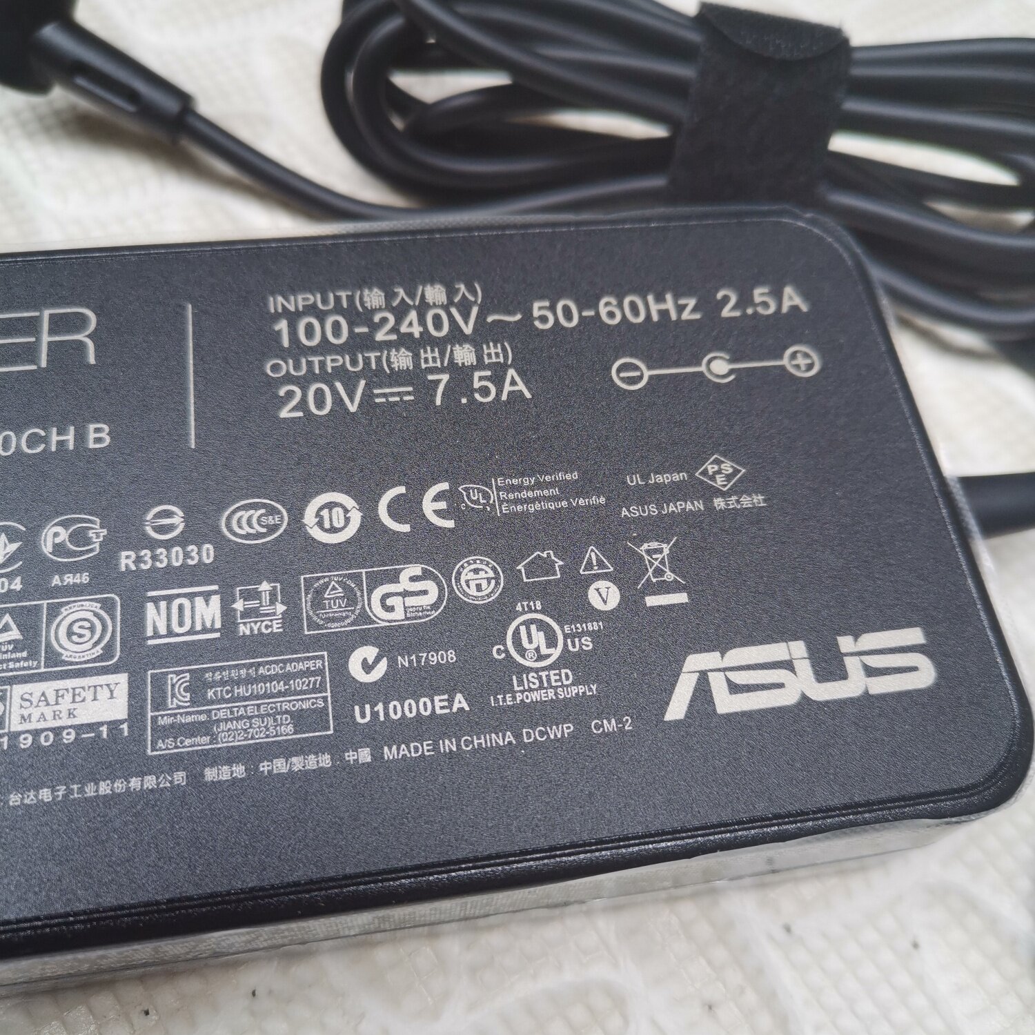 火牛ASUS华硕 19V6.32A超薄电脑充电器 圆口带针120W 4.5*3.0