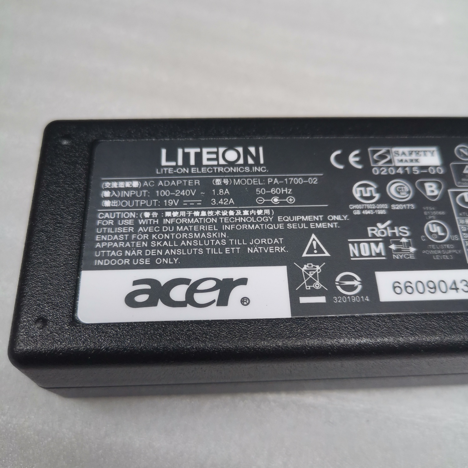 宏基swift3蜂鸟SF314-51 N16P5 N17P6电脑电源适配器充电19V2.37a