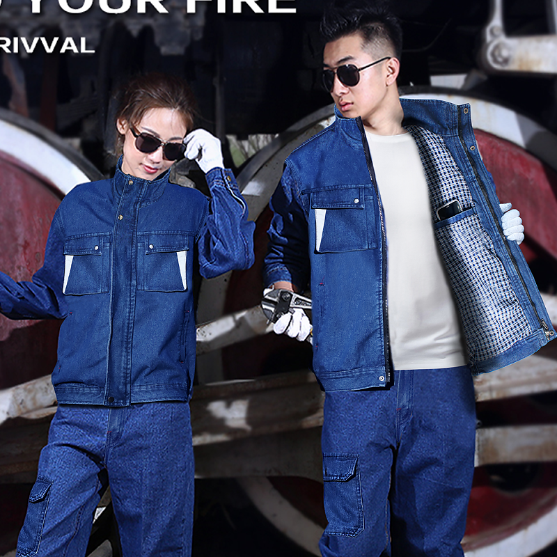 劳保工作服套装男纯棉焊工防烫