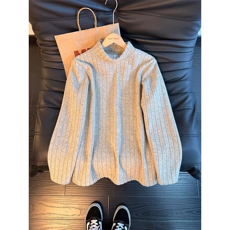 浅灰色半高领条纹卫衣男款冬季保暖内搭打底衫cleanfit慵懒风外套,男装,卫衣,淘宝优惠券,粉丝福利购,淘宝优惠卷