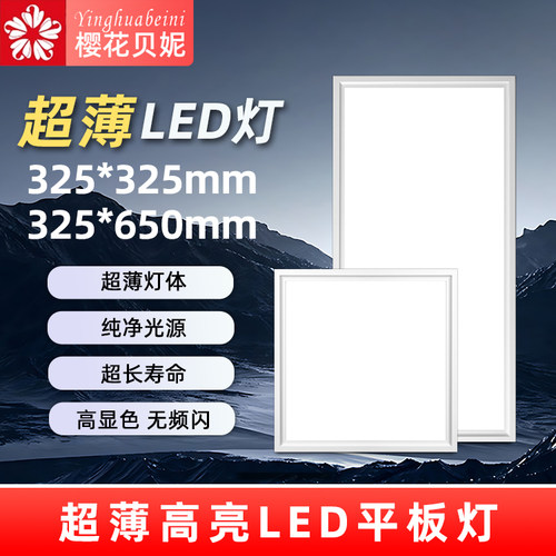 325*650集成吊顶灯嵌入式厨房灯