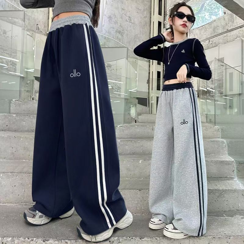 女童裤子春秋冬新款卫裤儿童直筒运动裤小女孩大童休闲学生阔腿裤