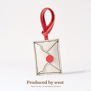 法羊真皮包挂女生高级感精致小众包包挂件配饰可爱书包装饰挂饰