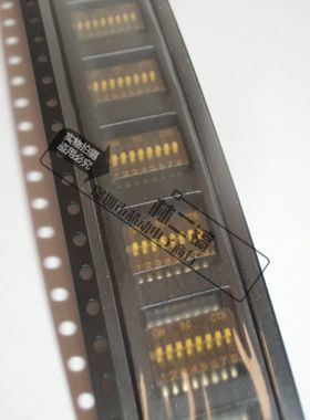 拨码开关 8P 16脚 1.27MM SOP16 按键开关 贴片开关 ON 8位 黑色