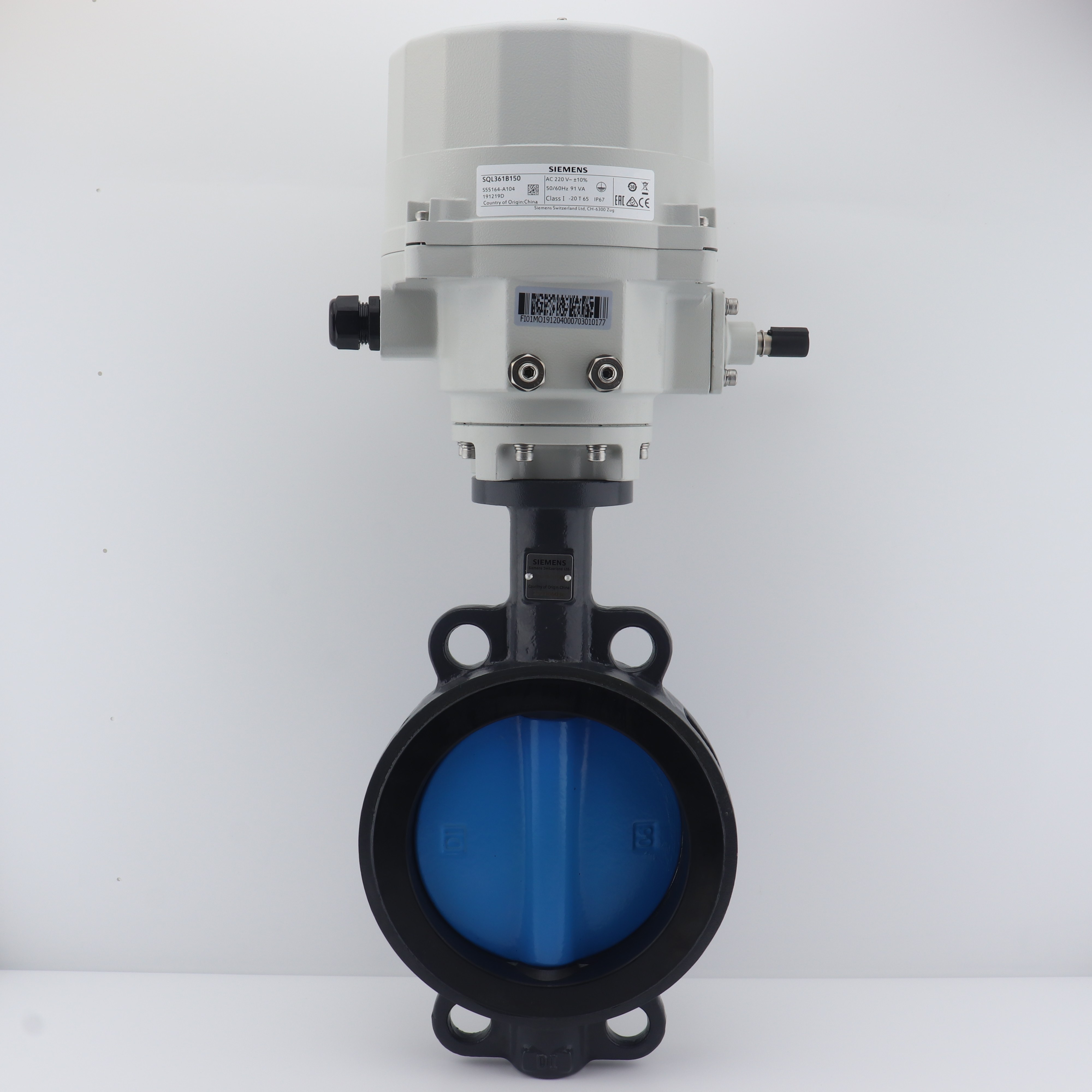 西门子vkf42电动比例调节对夹蝶阀水阀SQL/321/361开关蝶阀执行器