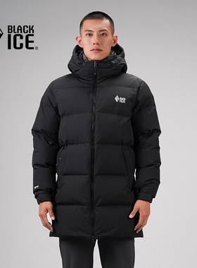 黑冰 FAF8516 男士中长款羽绒服 冬季城市通勤连帽保暖羽绒外套