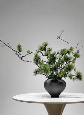 仿真绿植新中式售楼处盆景摆件