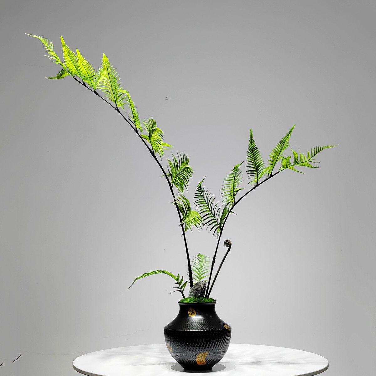 新中式仿真花艺绿植客厅餐桌